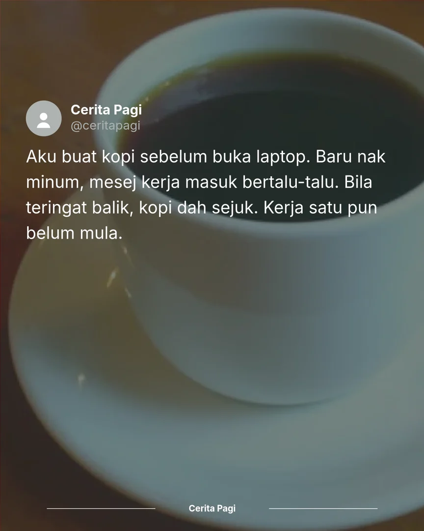 Cerita kopi dalam gaya Bare post, dirender oleh SeySo